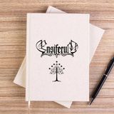 Zepplin Giyim Ensiferum Tree Of Life Çizgisiz Kanvas Defter Çizgisiz - Krem - 14x21 cm