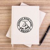 Zepplin Giyim Everst Base Camp Nepal Çizgisiz Kanvas Defter Çizgisiz - Krem - 14x21 cm
