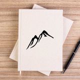 Zepplin Giyim Everst Siluet Çizgisiz Kanvas Defter Çizgisiz - Krem - 14x21 cm
