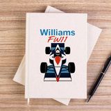 Zepplin Giyim F1 Williams Krem Çizgisiz Kanvas Defter Çizgisiz - 14x21 cm