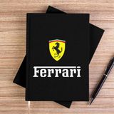 Zepplin Giyim Ferari In Italy Siyah Kanvas Defter Çizgisiz - 14x21 cm