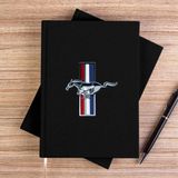 Zepplin Giyim Ford Must. Logo Siyah Çizgisiz Kanvas Defter Çizgisiz - 14x21 cm