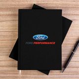 Zepplin Giyim Ford Performance Siyah Çizgisiz Kanvas Defter Çizgisiz - 14x21 cm