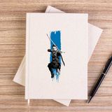 Zepplin Giyim God Of War Atreus Çizgisiz Kanvas Defter Çizgisiz - Krem - 14x21 cm