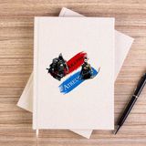 Zepplin Giyim God Of War Atreus Kratos Çizgisiz Kanvas Defter Çizgisiz - Krem - 14x21 cm