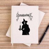 Zepplin Giyim Grausamkeit Satan's Addicktion Çizgisiz Kanvas Defter Çizgisiz - Krem - 14x21 cm