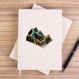 Zepplin Giyim Great Wall Of China View Book Çizgisiz Kanvas Defter Çizgisiz - Krem - 14x21 cm