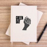 Zepplin Giyim Green Day Bomb 2 Çizgisiz Kanvas Defter Çizgisiz - Krem - 14x21 cm