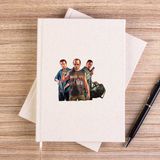 Zepplin Giyim Gta Three Conspirator Çizgisiz Kanvas Defter Çizgisiz - Krem - 14x21 cm