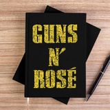 Zepplin Giyim Guns N Rose Text Yellow Siyah Kanvas Defter Çizgisiz - 14x21 cm