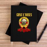 Zepplin Giyim Guns N Roses Hands And Light Siyah Çizgisiz Kanvas Defter Çizgisiz - 14x21 cm