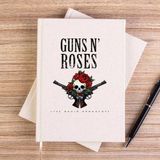 Zepplin Giyim Guns N Roses Live Radio Broadcast Çizgisiz Kanvas Defter Çizgisiz - Krem - 14x21 cm