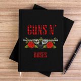 Zepplin Giyim Guns N Roses The Red Wall Siyah Kanvas Defter Çizgisiz - 14x21 cm