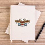 Zepplin Giyim Harley Chopper An American Legend Çizgisiz Kanvas Defter Çizgisiz - Krem - 14x21 cm