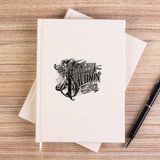 Zepplin Giyim Harley Chopper Genuine Motorcycle Çizgisiz Kanvas Defter Çizgisiz - Krem - 14x21 cm