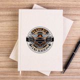 Zepplin Giyim Harley Chopper Motorclothes Çizgisiz Kanvas Defter Çizgisiz - Krem - 14x21 cm