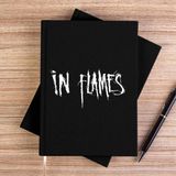 Zepplin Giyim In Flames Logo Siyah Kanvas Defter Çizgisiz - 14x21 cm