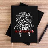 Zepplin Giyim Iron Maiden Long Sleeve Siyah Kanvas Defter Çizgisiz - 14x21 cm