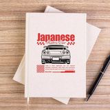 Zepplin Giyim Japanese Gtr Krem Çizgisiz Kanvas Defter Çizgisiz - 14x21 cm