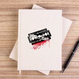 Zepplin Giyim Judas Priest Steel Çizgisiz Kanvas Defter Çizgisiz - Krem - 14x21 cm