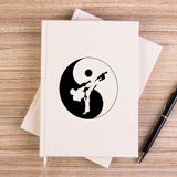 Zepplin Giyim Karate Symmetry Martial Arts Çizgisiz Kanvas Defter Çizgisiz - Krem - 14x21 cm
