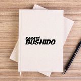 Zepplin Giyim Karete Bushido Text Çizgisiz Kanvas Defter Çizgisiz - Krem - 14x21 cm