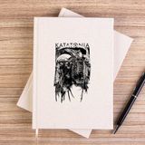 Zepplin Giyim Katatonia Dead Eagle Çizgisiz Kanvas Defter Çizgisiz - Krem - 14x21 cm