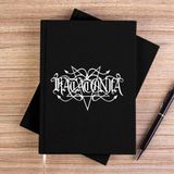 Zepplin Giyim Katatonia Logo 2 Siyah Kanvas Defter Çizgisiz - 14x21 cm