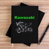 Zepplin Giyim Kawaski H2R Siyah Kanvas Defter Çizgisiz - 14x21 cm