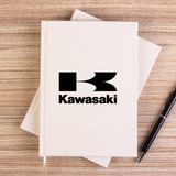 Zepplin Giyim Kawaski Logo Çizgisiz Kanvas Defter Çizgisiz - Krem - 14x21 cm