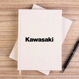 Zepplin Giyim Kawaski Logo Type Çizgisiz Kanvas Defter Çizgisiz - Krem - 14x21 cm