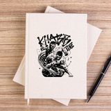 Zepplin Giyim Khabib Nurmagomedov Ufc Classic Çizgisiz Kanvas Defter Çizgisiz - Krem - 14x21 cm