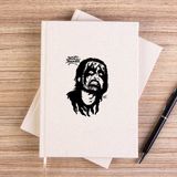 Zepplin Giyim King Diamond Hart Çizgisiz Kanvas Defter Çizgisiz - Krem - 14x21 cm