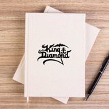 Zepplin Giyim King Diamond Logo Çizgisiz Kanvas Defter Çizgisiz - Krem - 14x21 cm