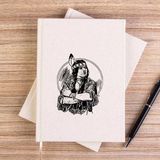 Zepplin Giyim Kızıldereli Man Çizgisiz Kanvas Defter Çizgisiz - Krem - 14x21 cm