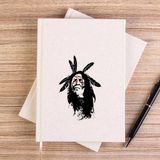 Zepplin Giyim Kızıldereli Warrior Çizgisiz Kanvas Defter Çizgisiz - Krem - 14x21 cm