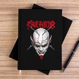 Zepplin Giyim Kreator Siluet Logo Siyah Çizgisiz Kanvas Defter Çizgisiz - 14x21 cm