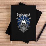 Zepplin Giyim Lamb Of God Bearded Skull Siyah Çizgisiz Kanvas Defter Çizgisiz - 14x21 cm