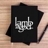 Zepplin Giyim Lamb Of God Logo Siyah Kanvas Defter Çizgisiz - 14x21 cm