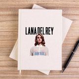 Zepplin Giyim Lana Del Rey Born To Die Çizgisiz Kanvas Defter Çizgisiz - Krem - 14x21 cm