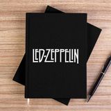 Zepplin Giyim LED Zeppelin Logo Siyah Kanvas Defter Çizgisiz - 14x21 cm