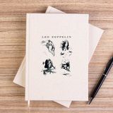 Zepplin Giyim LED Zeppelin The Complete Çizgisiz Kanvas Defter Çizgisiz - Krem - 14x21 cm