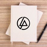 Zepplin Giyim Linkin Park Classic Logo Çizgisiz Kanvas Defter Çizgisiz - Krem - 14x21 cm