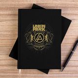 Zepplin Giyim Linkin Park Live Al Milton Keynes Siyah Çizgisiz Kanvas Defter Çizgisiz - 14x21 cm
