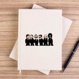 Zepplin Giyim Linkin Park Minutes Cartoon Çizgisiz Kanvas Defter Çizgisiz - Krem - 14x21 cm