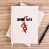 Zepplin Giyim Linkin Park Soilder Çizgisiz Kanvas Defter Çizgisiz - Krem - 14x21 cm