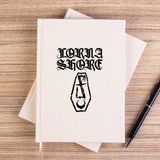 Zepplin Giyim Lorna Shore Fflesh Coffin Çizgisiz Kanvas Defter Çizgisiz - Krem - 14x21 cm