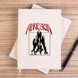 Zepplin Giyim Maneskin Grup Afiş Çizgisiz Kanvas Defter Çizgisiz - Krem - 14x21 cm