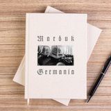 Zepplin Giyim Marduk Germania Çizgisiz Kanvas Defter Çizgisiz - Krem - 14x21 cm