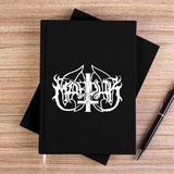Zepplin Giyim Marduk Logo 2 Siyah Kanvas Defter Çizgisiz - 14x21 cm